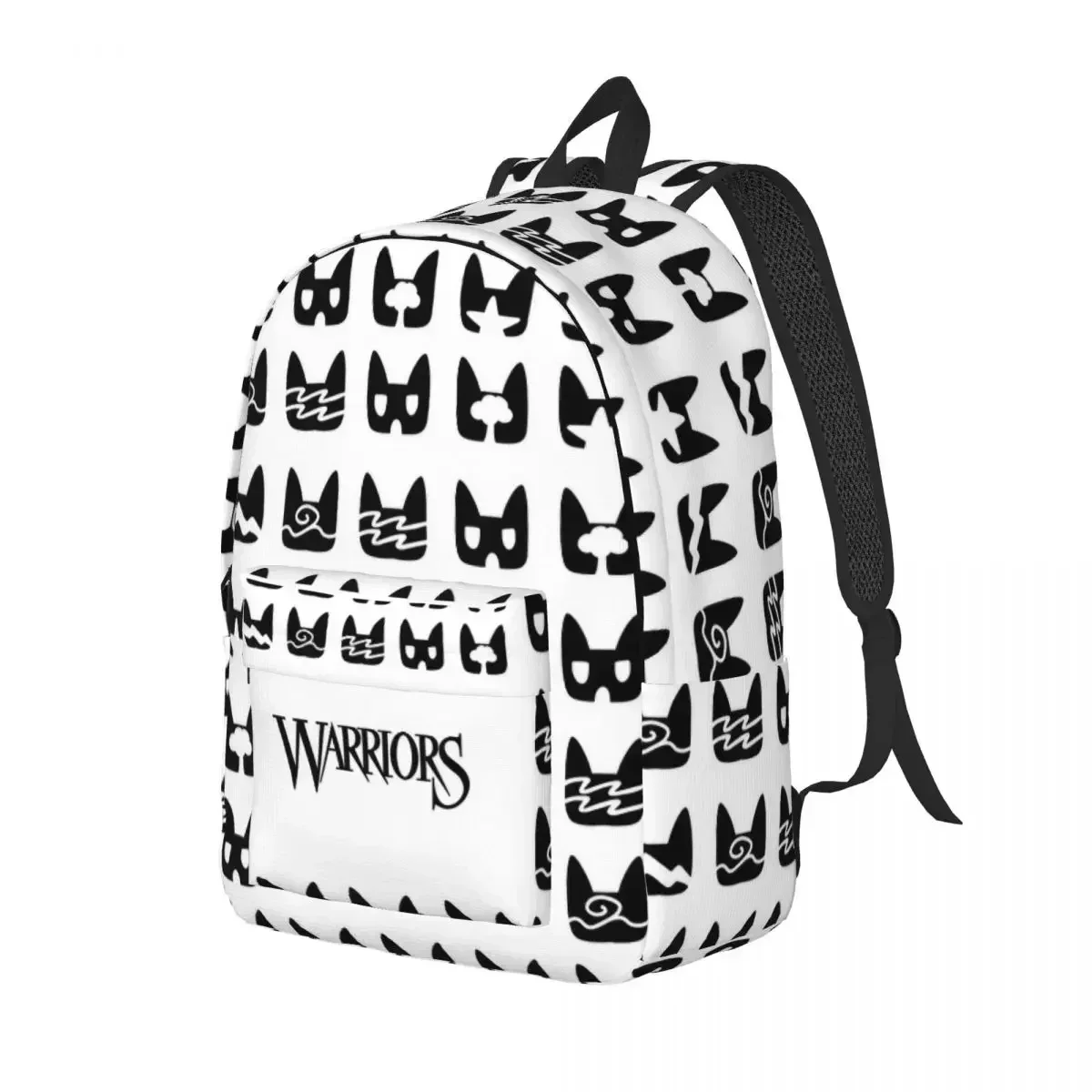 Custom Bag Warrior Cute Cats Pattern Backpack Elementary High College School Student Shoulder Bag Fit Teens Daypack For Outdoor