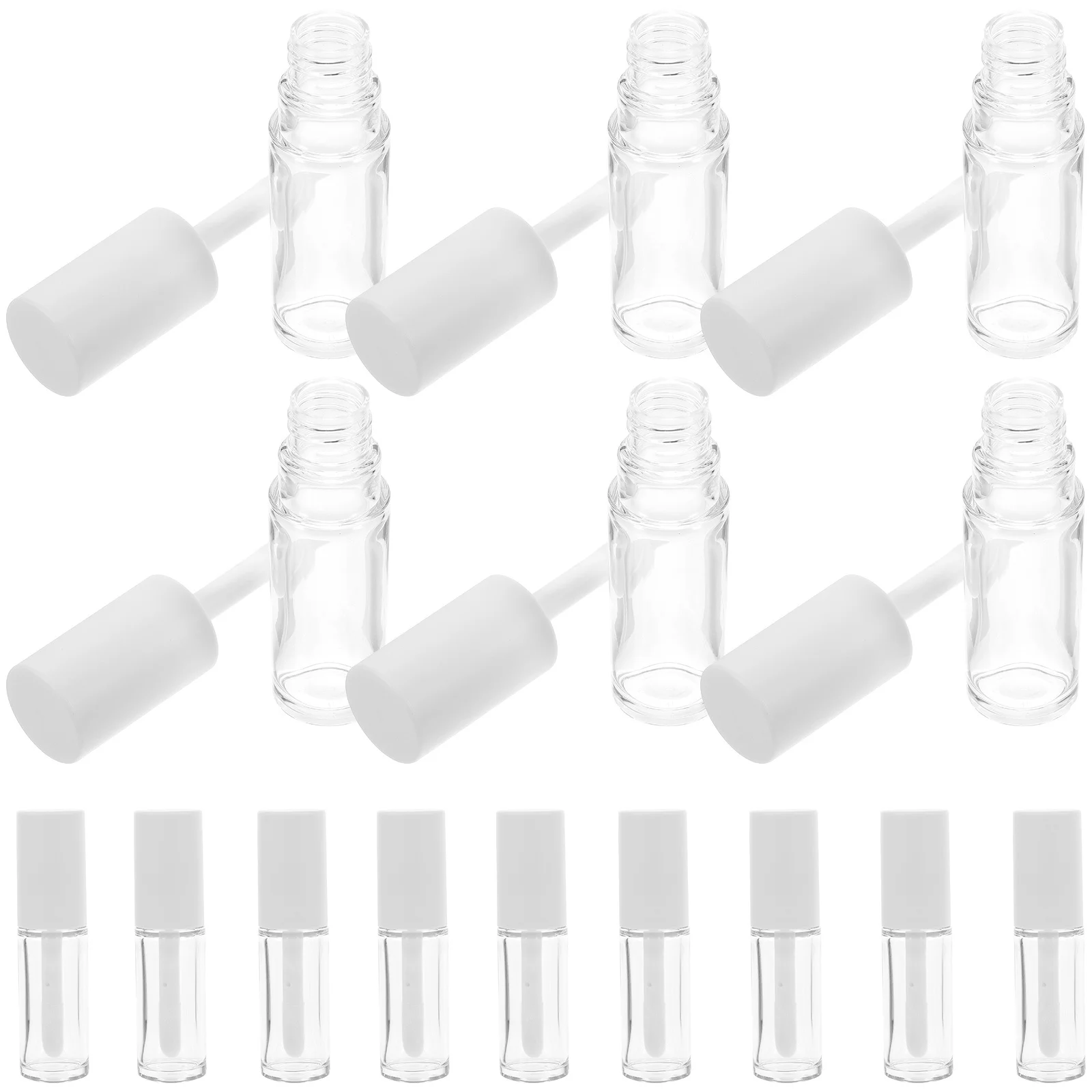 

15Pcs Compact Lightweight Lip Balm Containers Empty Tubes for Purse Makeup Bag Travel Essentials Lip Balm Containers