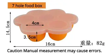可重複使用的凝膠矽膠模具,適用於嬰兒輔食、冷凍托盤、零食冷凍儲存盒、糕點等,1個裝 8 最佳銷售 嬰兒矽膠模具 - №1