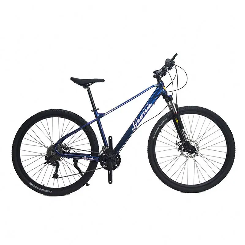 Bicicleta de montanha de 29 polegadas com freios a disco duplos de 21 velocidades, estrutura de liga de alumínio, suspensão dianteira adequada para várias condições de estrada