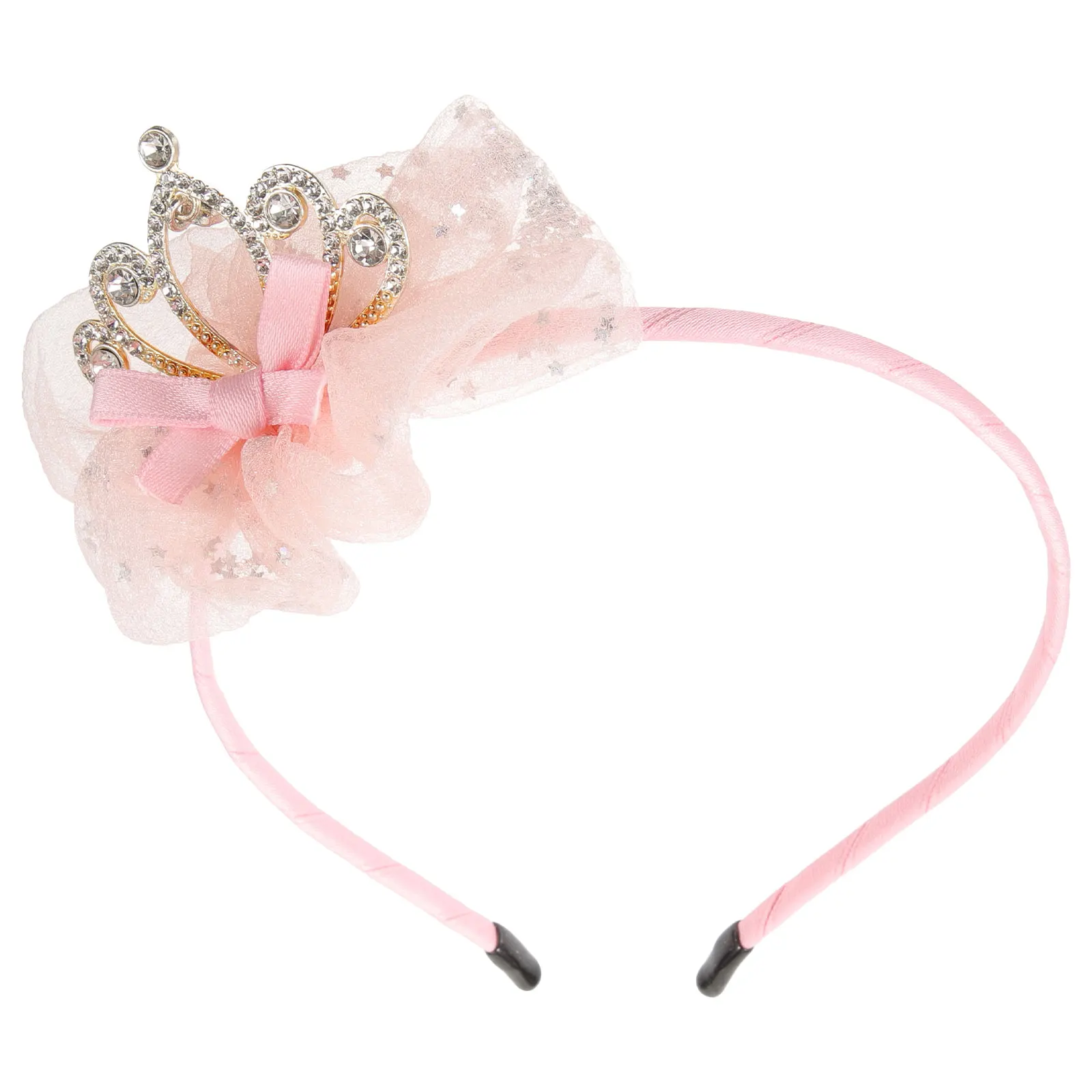 

Cute Princess Crown Headb for Kids Girls Birthday Party Hairpins Pink Bright Diamond Earrings Lightweight Safe Materials