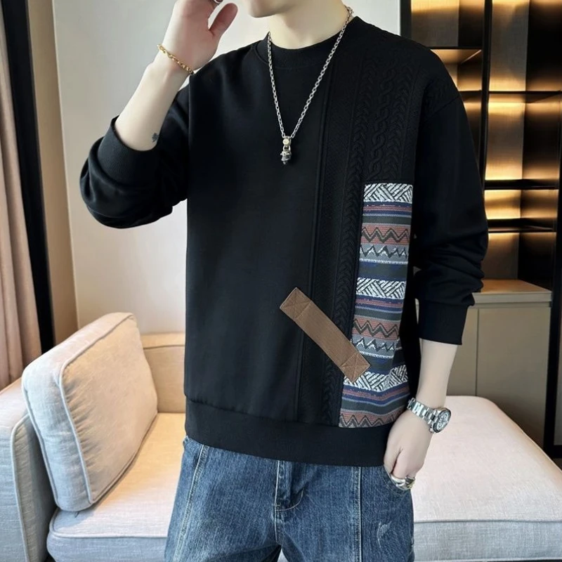 Felpe grafiche da uomo streetwear divertente caldo di alta qualità autunno inverno harajuku moda Y2k vintage anni '90 pullover uomo nero