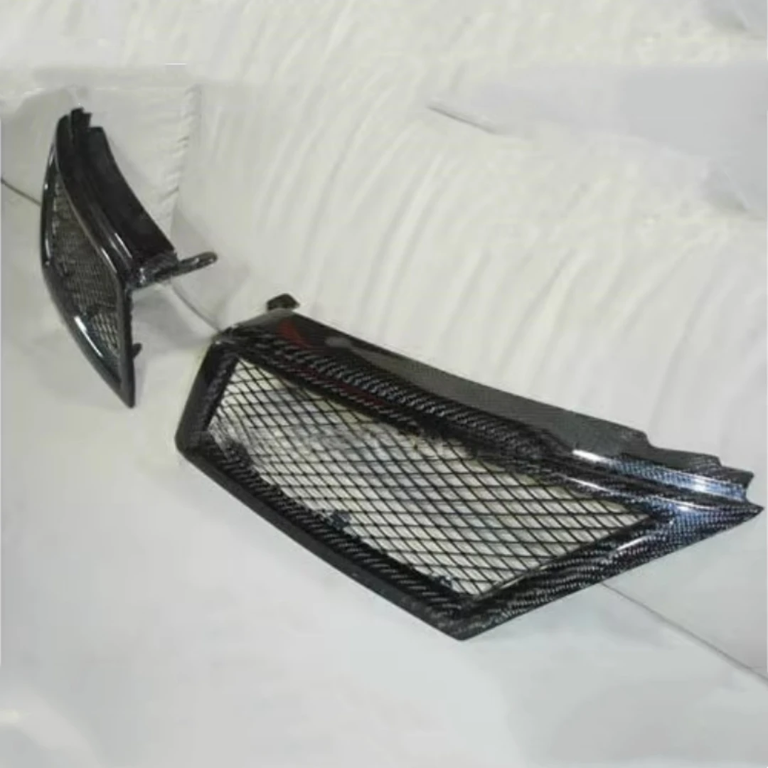 Carbon fiber Grill Mask Grid radiator grille for Nissan Tiida 2005 2006 2007 2008 2009 2010 convert Auto Accessories