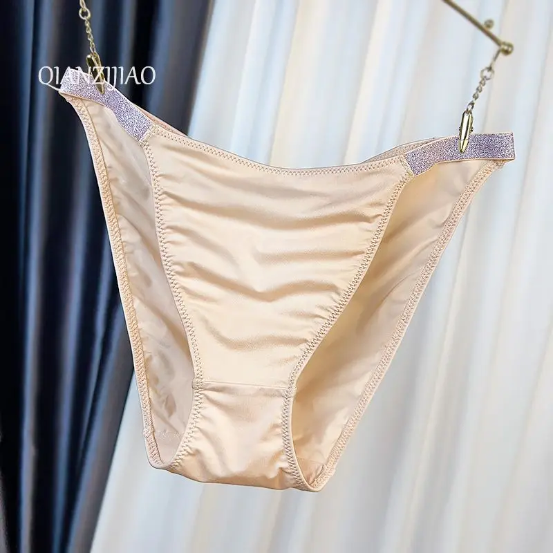 

Chubby Girl Comfortable and Sexy Lady, Large-sized Mid-waist, Breathable Cotton Crotch Underwear, High-elasticity Women's Shorts