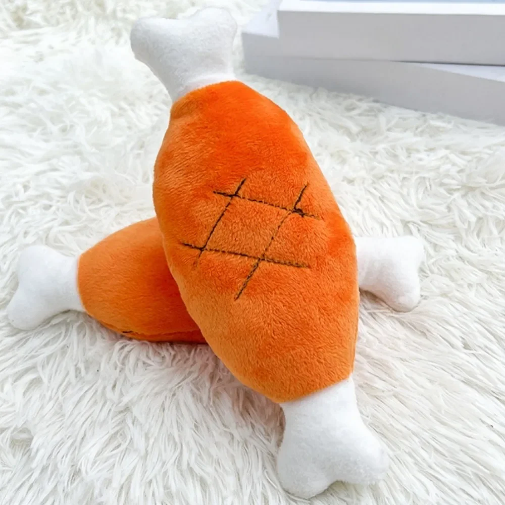 Orange Cute Puppy Pet Supplies Carrot Vegetables Shape Plush Chew Squeaker Sound Squeaky Interaction Dog Toys Gift Dog Accessor