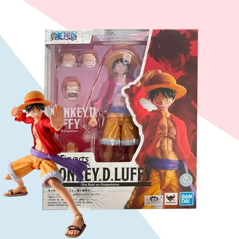 

Bandai Anime Action Figure One Piece SHFiguarts Monkey D. Luffy Gear 5 Finished Model Kit Toy Gift for Children Kids！