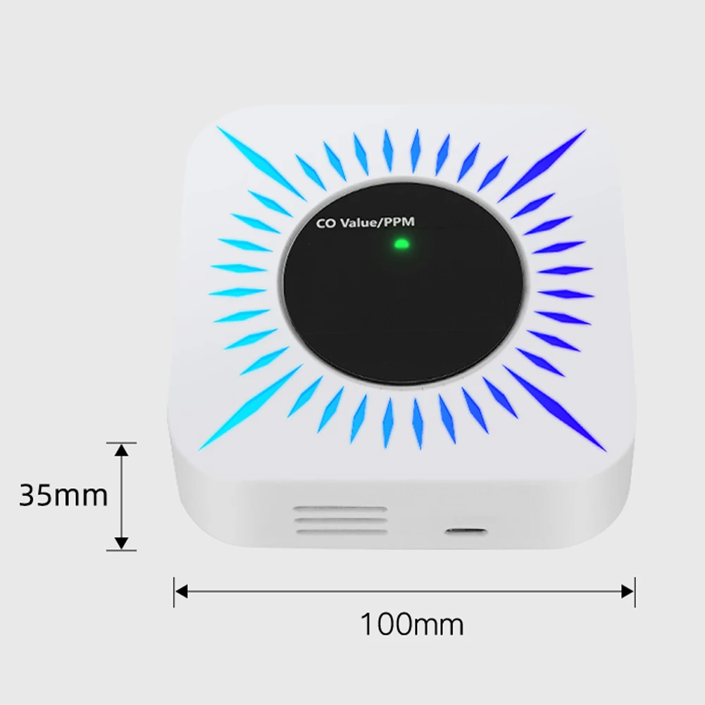 Tuya ZigBee CO Combustible Gases Leak Detector Carbon Monoxide Gases Leakage Tester Gase Concentration Tester Air Quality Tester