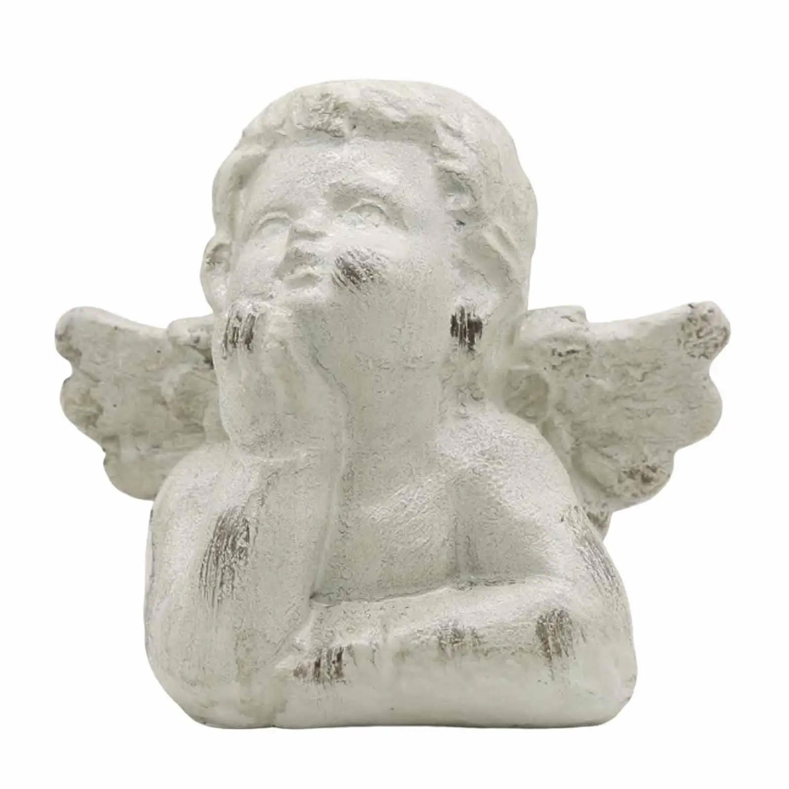 Rustic Angel Candle Stand Resin Candlestick Holder for Taper Candles European Retro Decor Farmhouse Mantle Fireplace Wedding