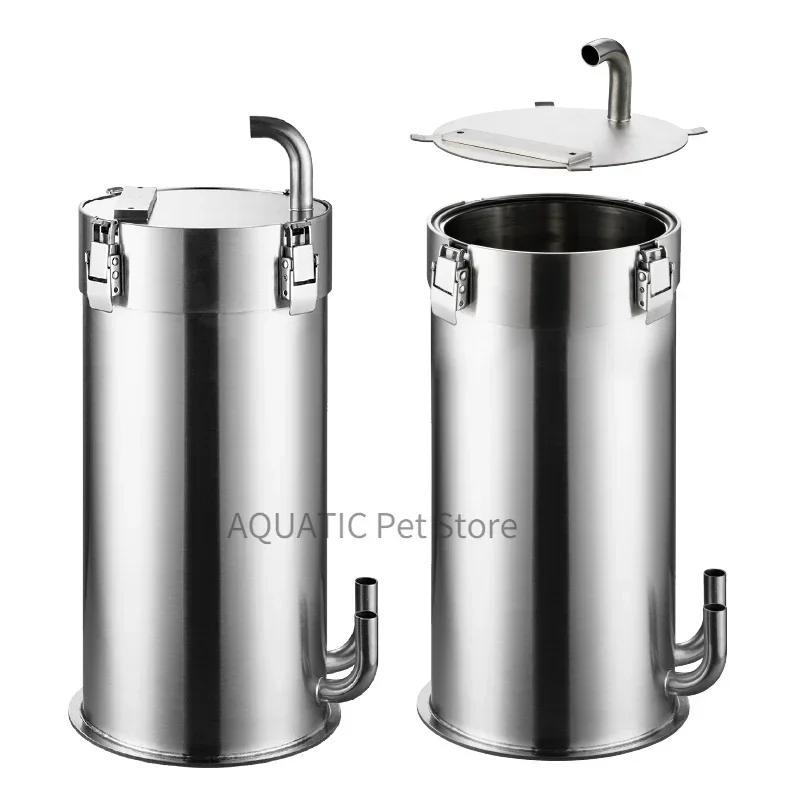 Filtro externo de acero inoxidable para acuario, bote Premium para pecera, hierba, novedad