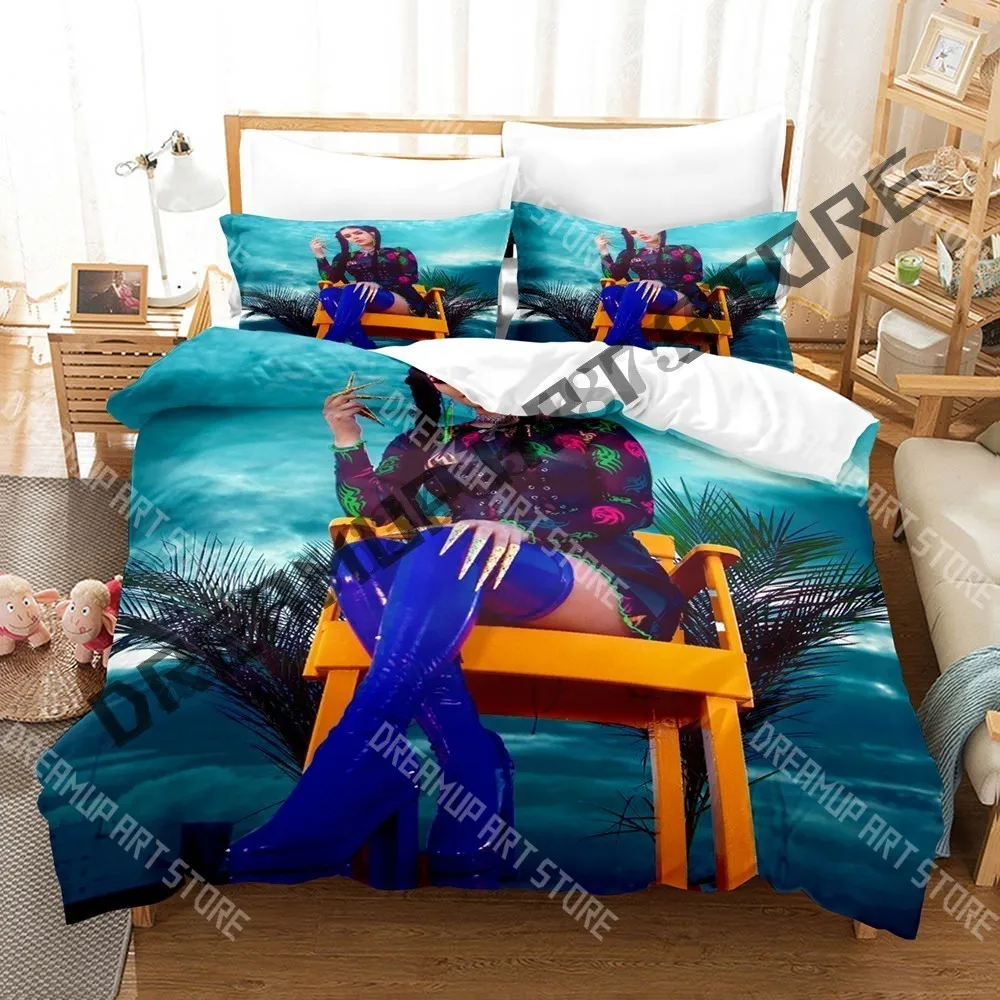 Juego de Ropa de Cama con Diseño de Kim Loaiza Impreso en 3D para Niños y Niñas, Funda de Edredón en Tamaños Individual, Matrimonial, Queen y King