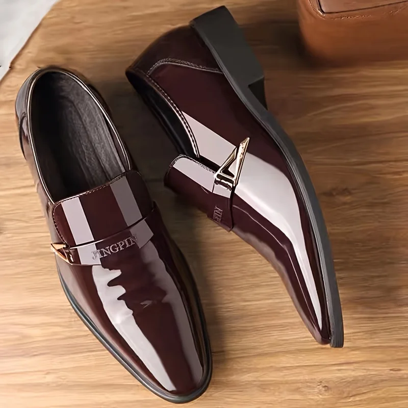 

Stylish Slip On Dress Shoes With Assorted Colors, Smart Casual Dress Up Walking Shoes