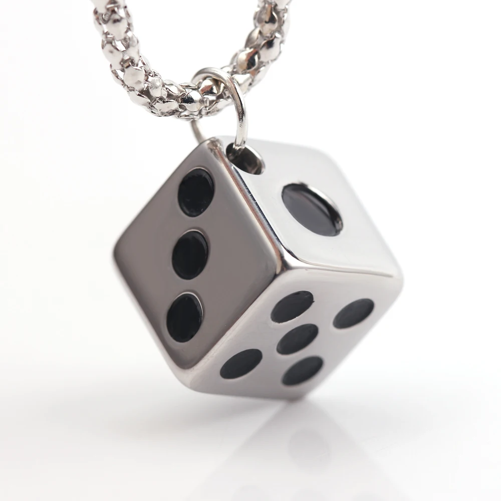 Creative Lucky Dice Pendants Hip Hop Trendy Necklace for Women Men Punk Fashion Streetwear Jewelry Unisex Chains