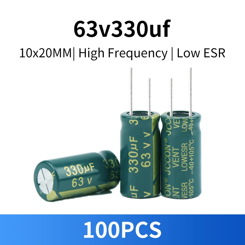 100PCS 63V 330Uf Ca…
