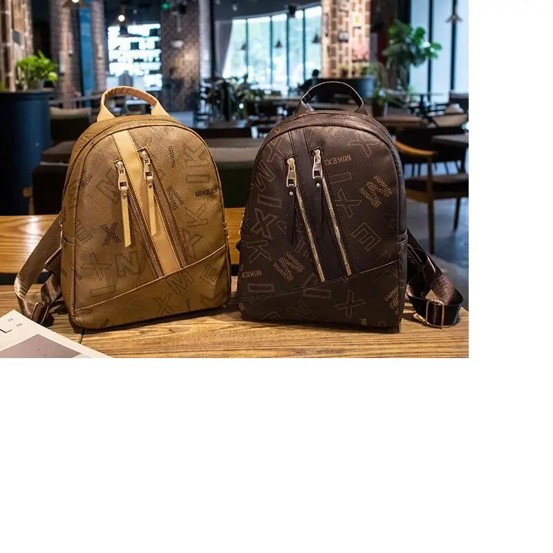 Luxury Korean New Vintage Large Capacity Backpack Women's Soft Leather Travel Shoulder Bags Female Casual Handbag School Bag