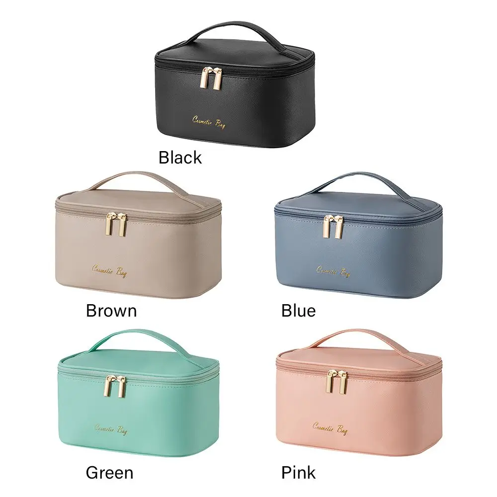 Cosmetic Bag Portable Wash Bag Large Capacity Makeup Pouch Double Zipper Multi-Functional Travel Storage Bag