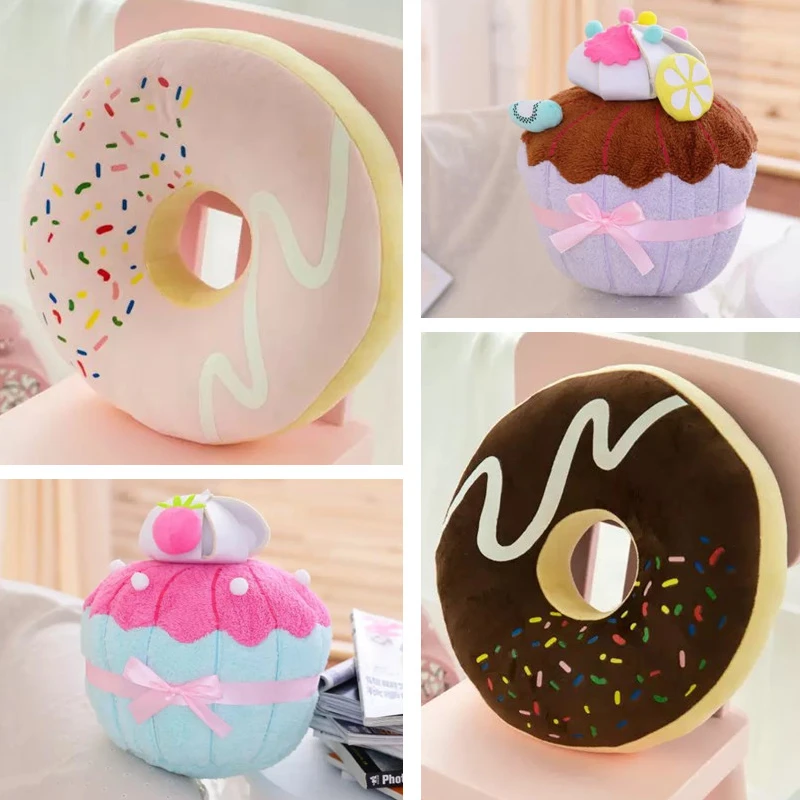 

Cute cake shaped pillow, donut cushion, plush toy, macaron donut prop 촬영소품 ベビーフォト