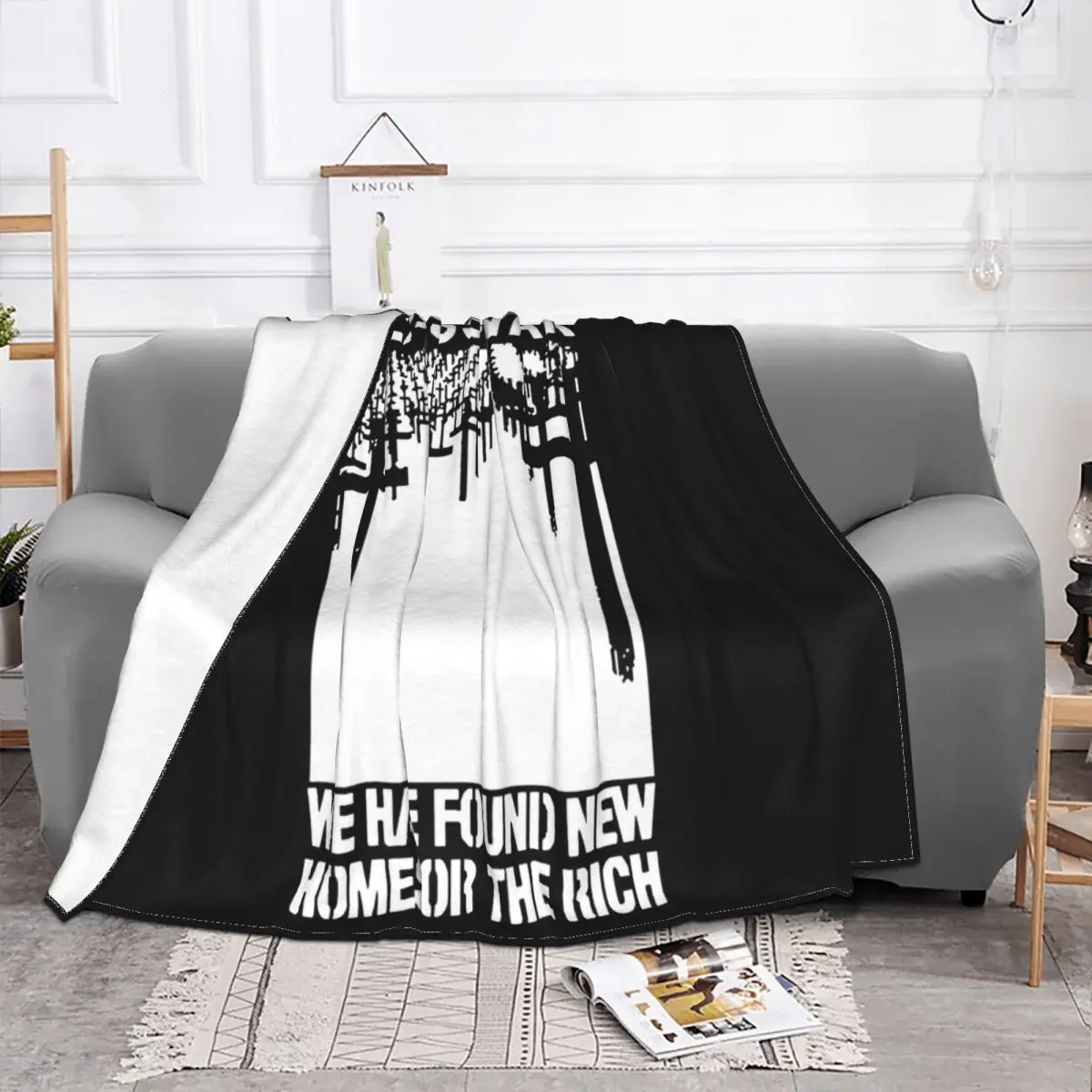 Class War Anarcho Punk Anti Capitalism Demonstration Protest Grey S 3Xl Mens Game 2021 Fitness Funny Throw Blanket