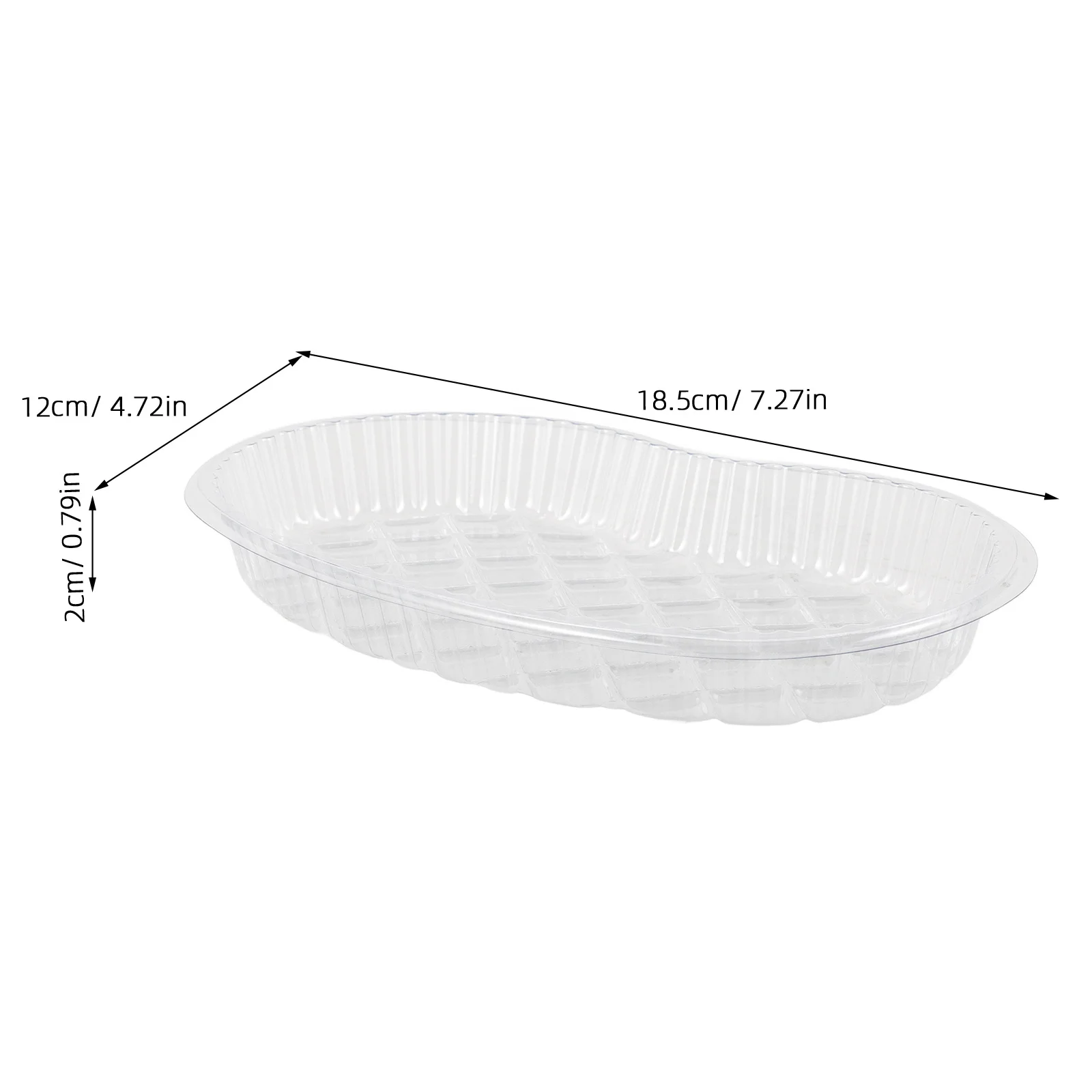 50 قطعة من صواني طب الوشم الشفافة للاستعمال مرة واحدة، تصميم خصر بلاستيكي، حامل تخزين معقم لفناني الوشم، سهل الاستخدام