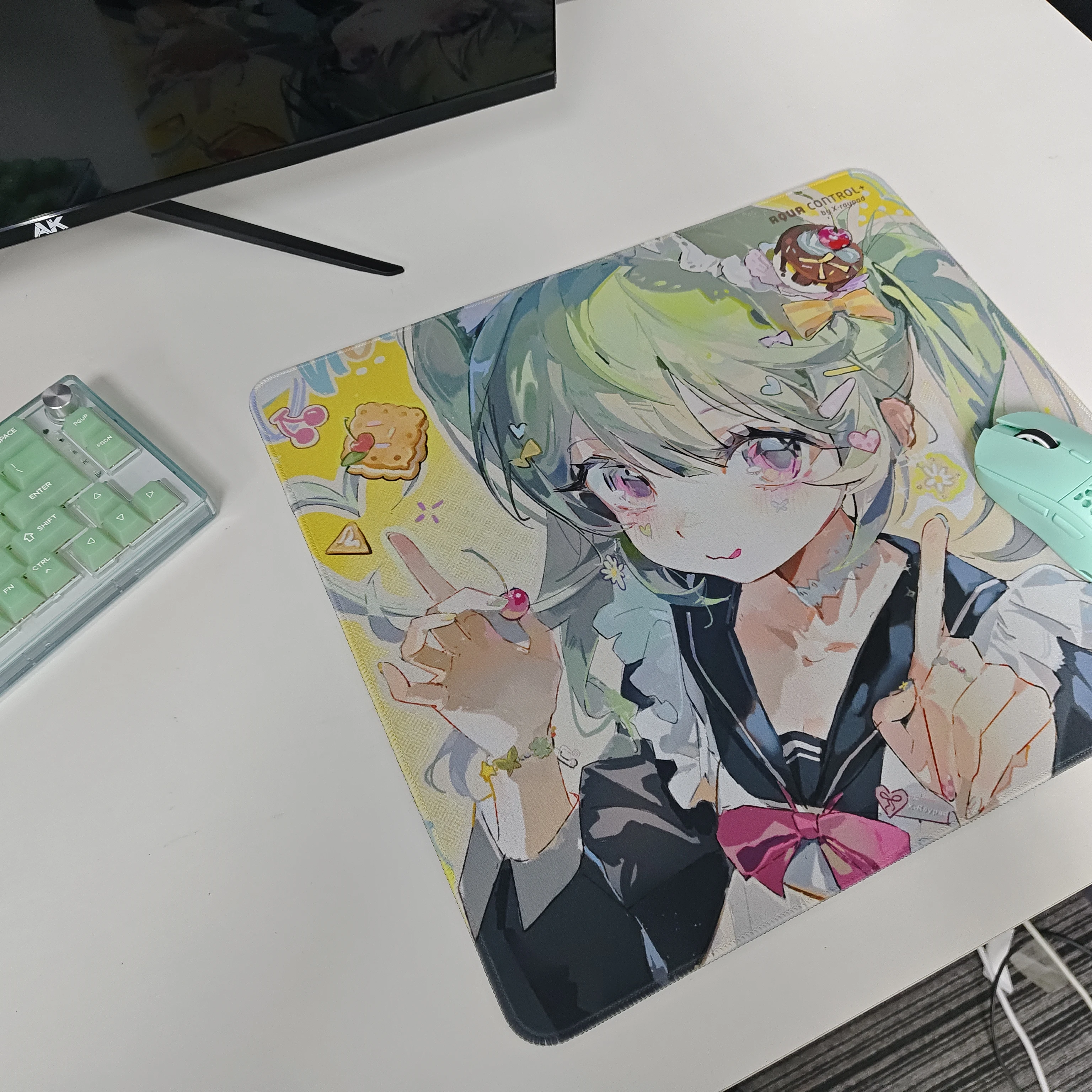 500x500x4mm X-Raypad Aqua Control Plus Gaming Mouse Pads – Mint