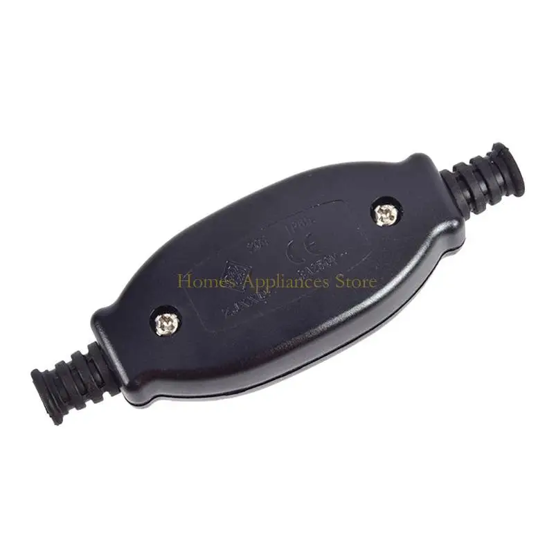 D0AB impermeável na linha do botão botão redondo, interruptor corte interruptor corte 3a 250v preto