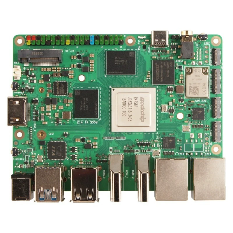 Rock 5t rk3588 8-core cpu dual 2.5g network ports lpddr5