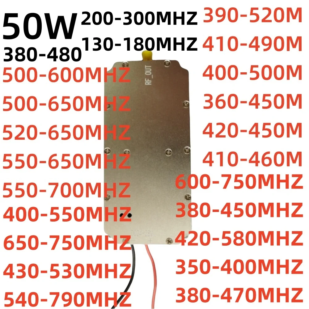 50W 390-520MHZ 500-600MHZ 600-700MHZ 550-700MHZ 450-550MHZ 430-530MHZ 400-550 POWERAMPLIFIER NOISE GENERATOR Module