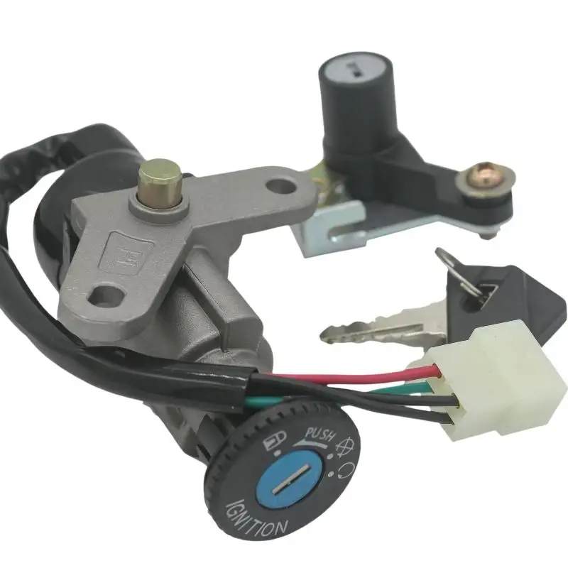 Motorcycle Ignition Key Set 5TL Aluminum Anti Wear Power Switch for Off Road Motorbike Upgrade Accessories