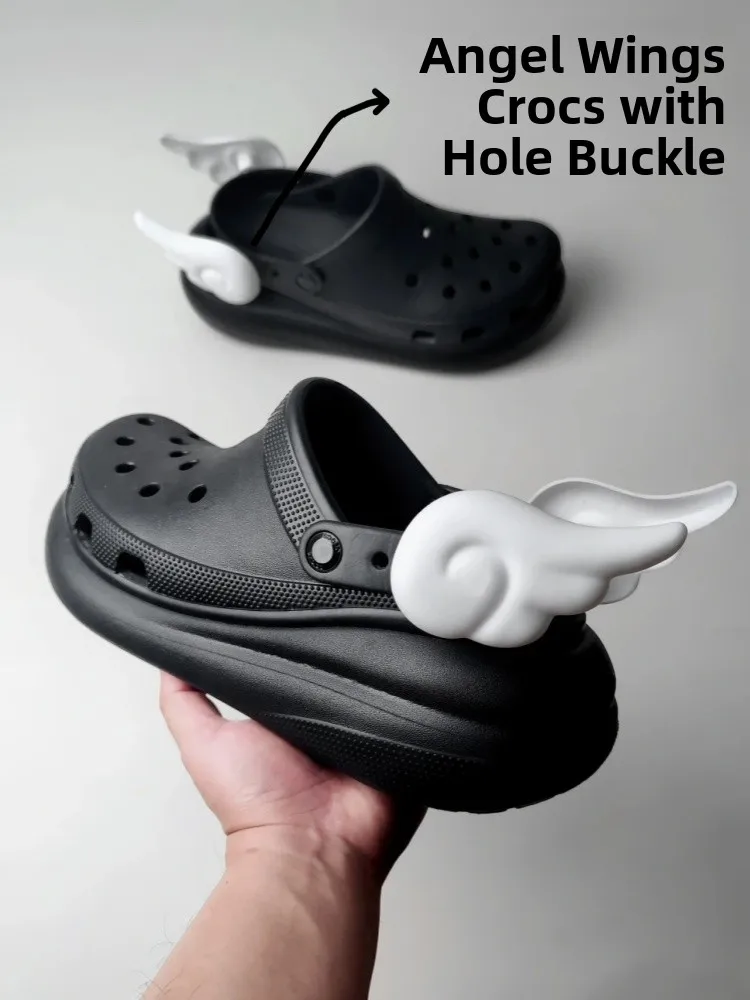 

Крылья ангела с декоративным отверстием oe Bule Cloudy Upaded Version Съемные аксессуары Bla oe DIY oe Цветы