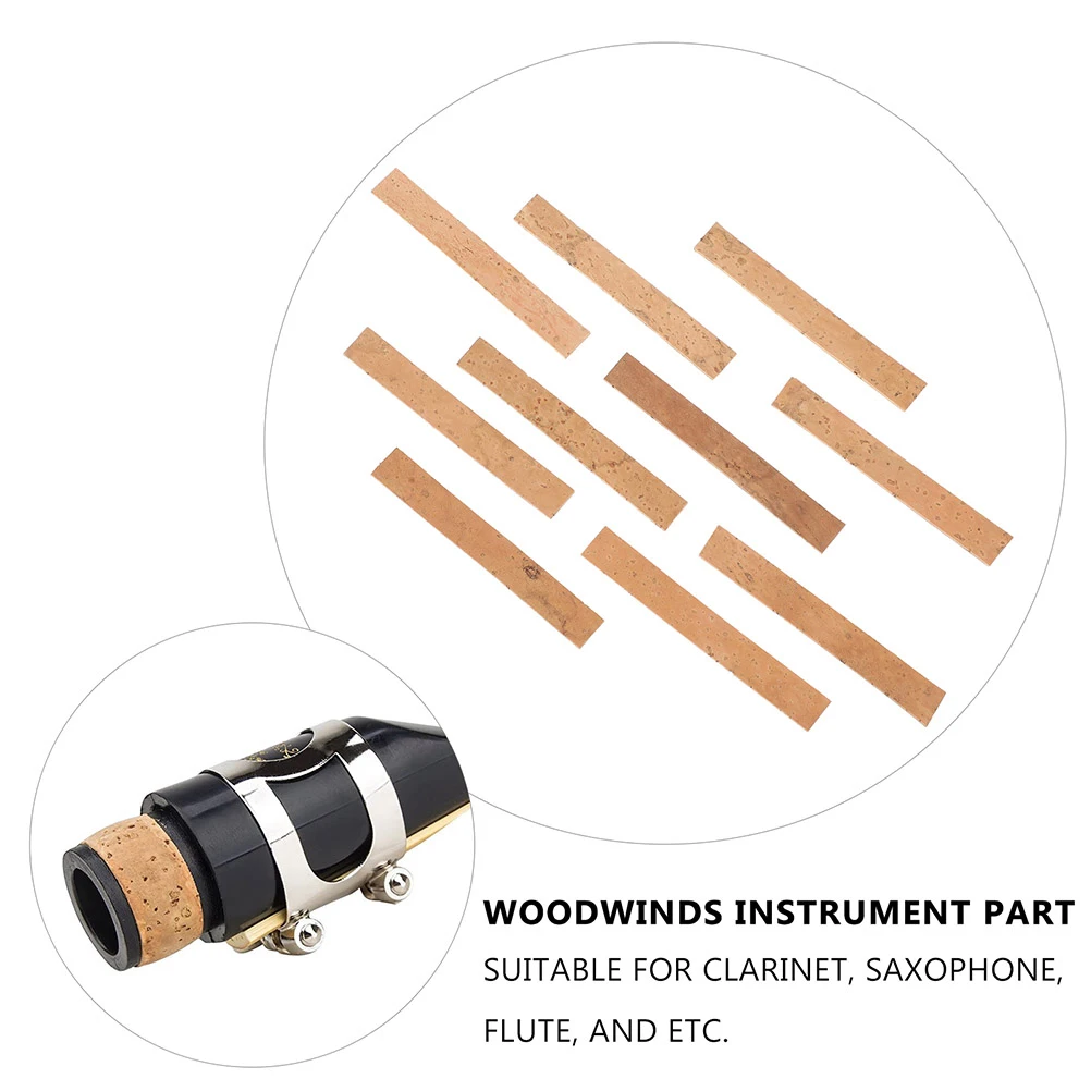 

27Pcs Clarinet Instrument Repair Accessories Neck Joint Cork Sheet Clarinet Pad Assorted Color for Woodwind Instrument