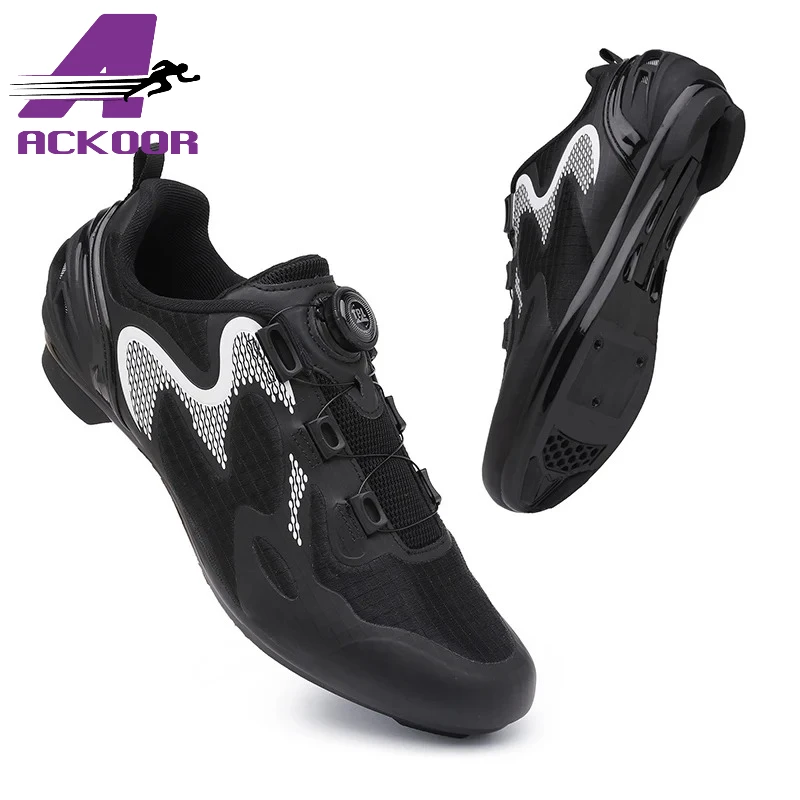 

ACKOOR велосипедная обувь для шоссейного велосипеда, мужские новые гоночные кроссовки для соревнований, самоблокирующиеся скоростные велосипедные кроссовки Mtb, женская обувь для велоспорта на плоской подошве