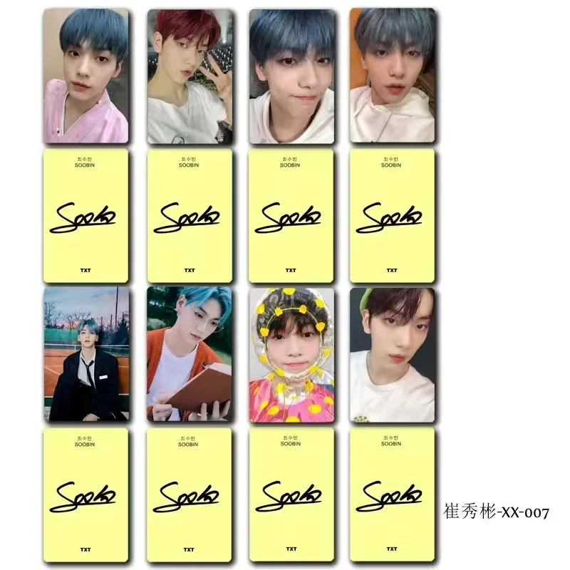 8PC/SET No Repeat SOOBIN Magazine Cover HD Poster Cui Xiubin Lifestyle Photo Picture Double-sided Printed Rounded Small Card