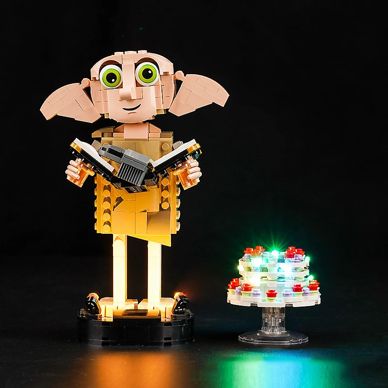 DIY-LED-Beleuchtungsset für LEGO 76421, Dobby the House Elf, Bausteinset (nur LED-Licht, ohne Blöcke, Modell)