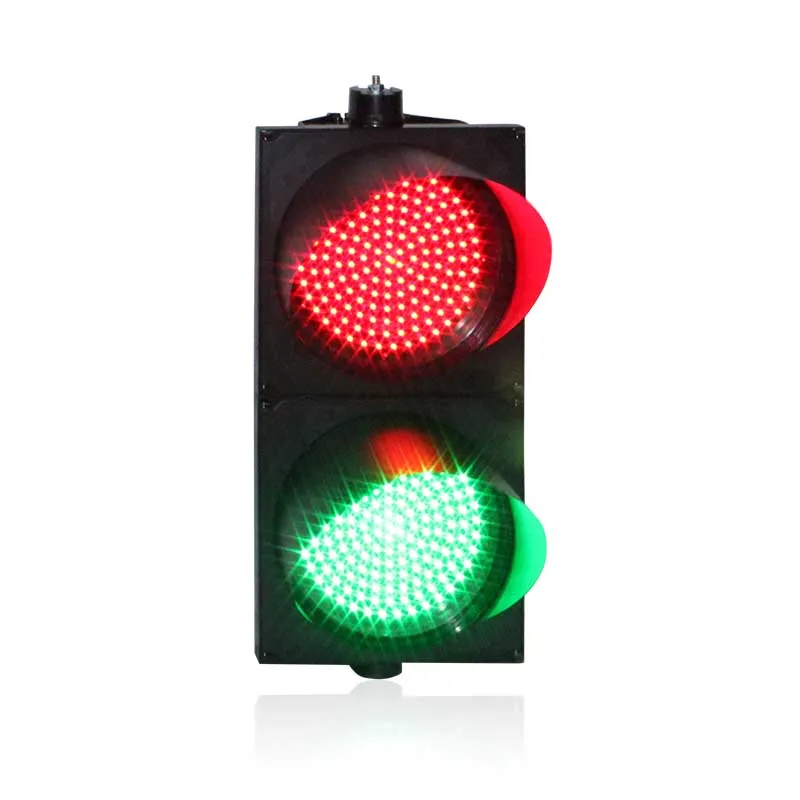 PC Housing 300mm Red Green LED Traffic Signal Light Road Safety Wholesale Traffic Warning Light