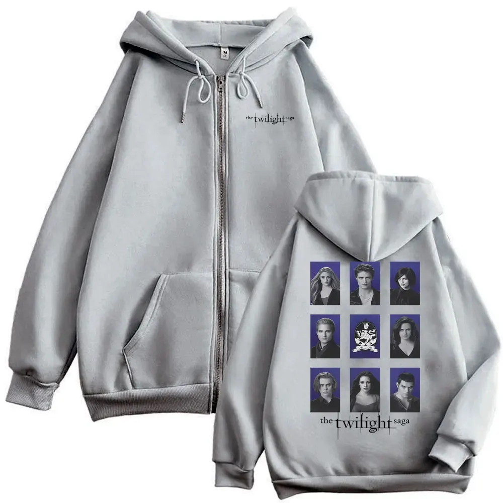 توايلايت ساغا بيلا جاكوب الأسود مصاص دماء روبرت باتينسون إدوارد كولين قلنسوة بسحاب الرجال النساء خمر المتضخم زمم سترة #5