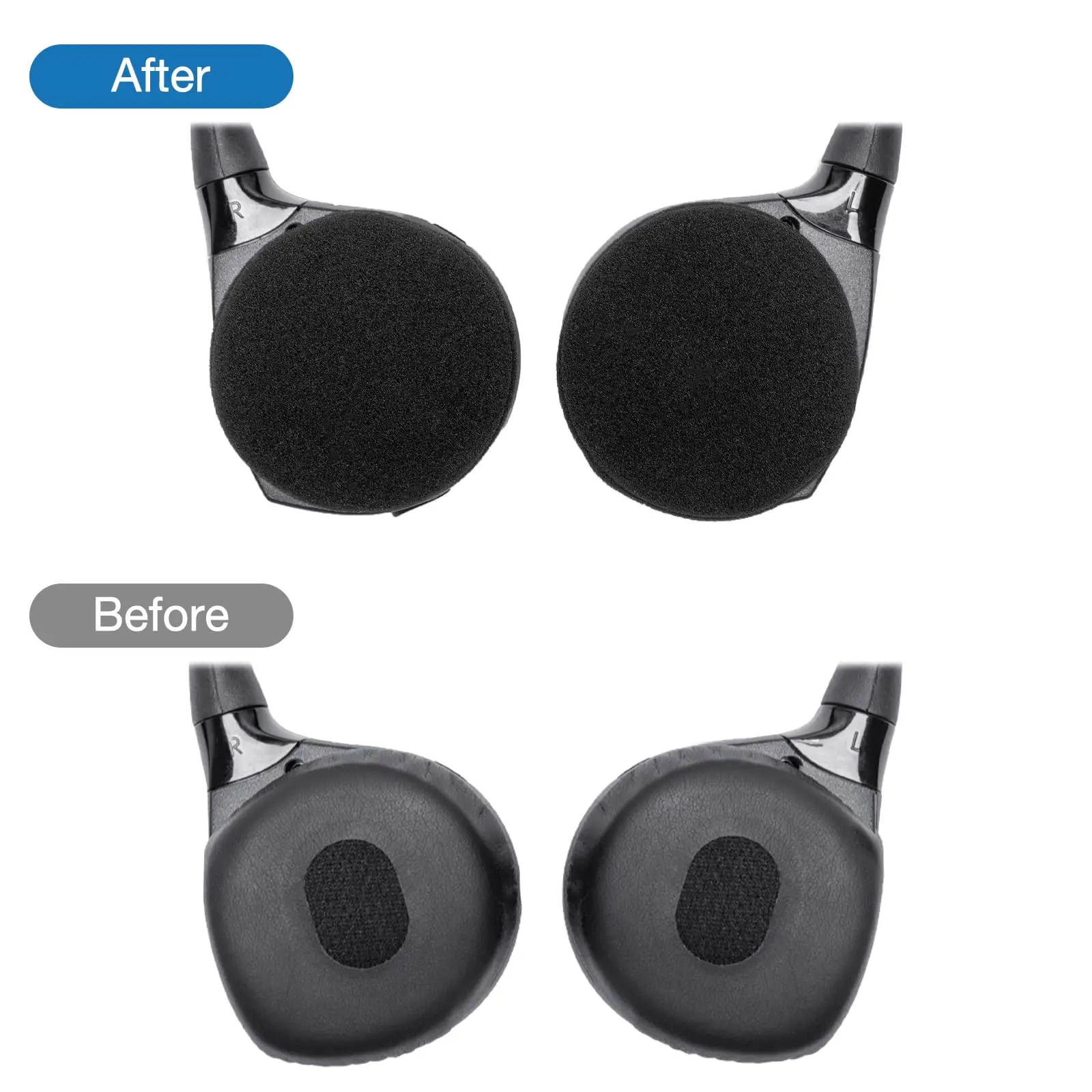 타운앤컨트리, 지프, GM 유콘 서버번, 캐딜락 에스컬레이드, 포드, 링컨 IR 헤드폰 DVD 시스템용 폼 이어 패드 3쌍