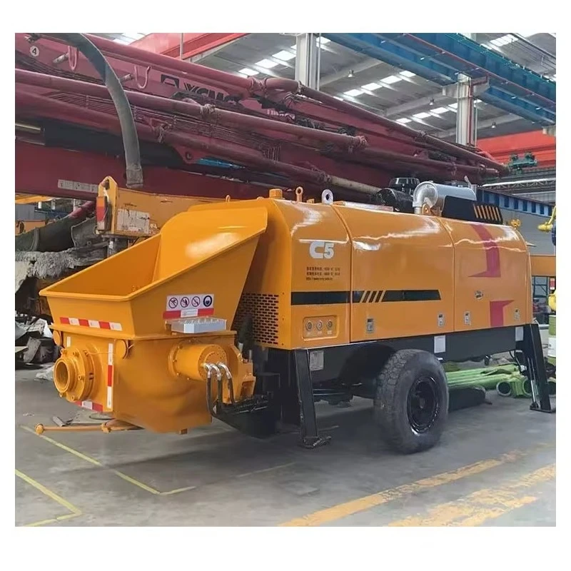 Electric Concrete Pump High Efficiency Mortar Cement Conveying Equipment For Overseas Construction Site  Middle East Project