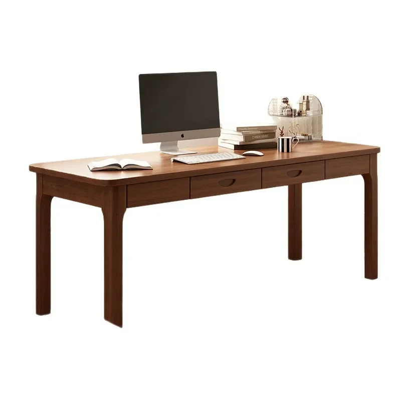 #Computer Desk Household With Two Drawer Writing Table Small Apartment Study Table For Adult Office Working Table Home With Chai