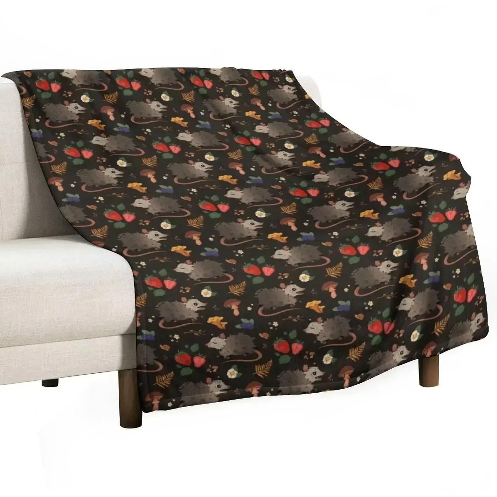 

possums & treats Throw Blanket Soft Cozy Blanket for Pet Kids Adults