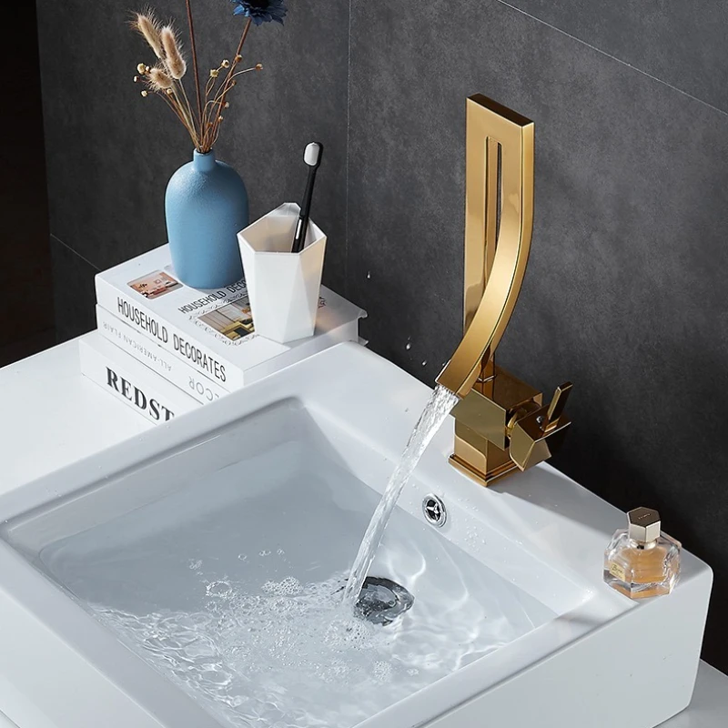 

Basin Bathroom Faucet Square Basin Faucet Matte Black Faucet Mixer Tap Deck Installation Hot Cold Water Sink Mixer