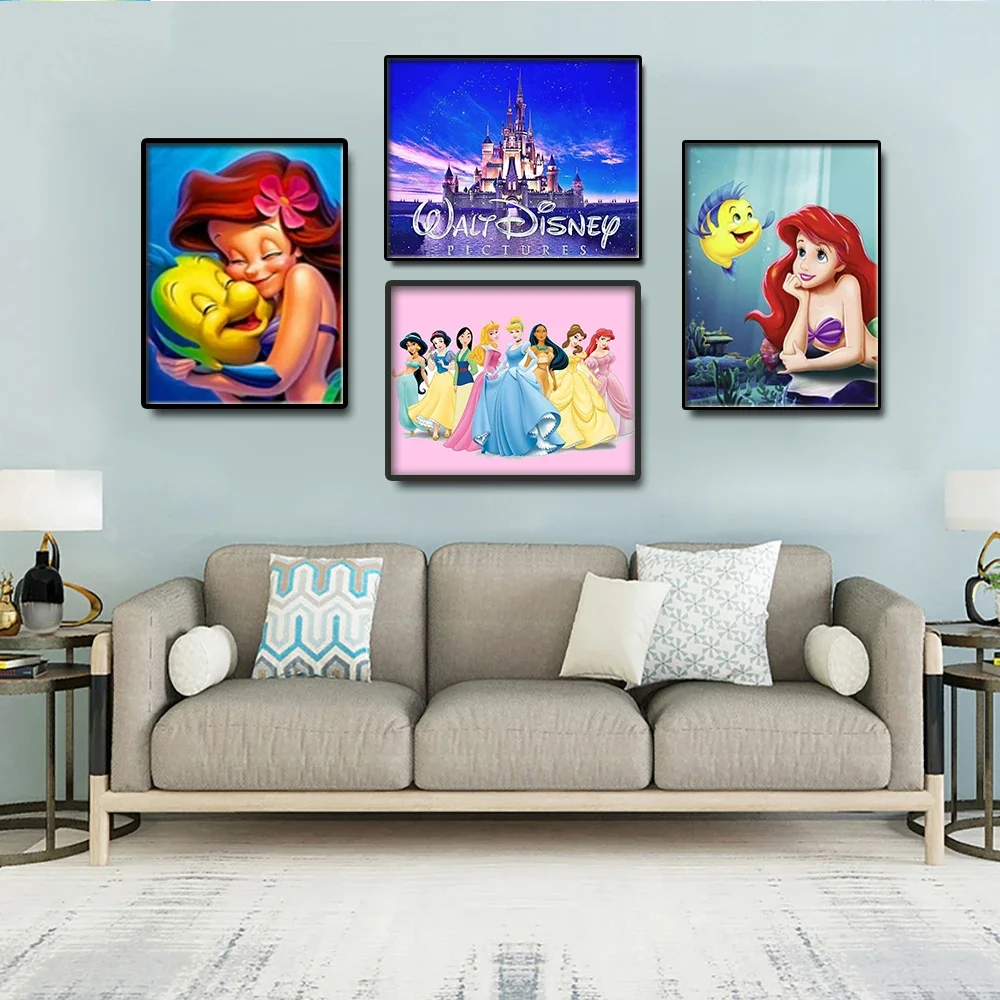 Disney Princess Aisha Aladdin Magic Lamp  Art Canvas Painting Nordic Posters And Prints Wall Pictures For Living Home Decor