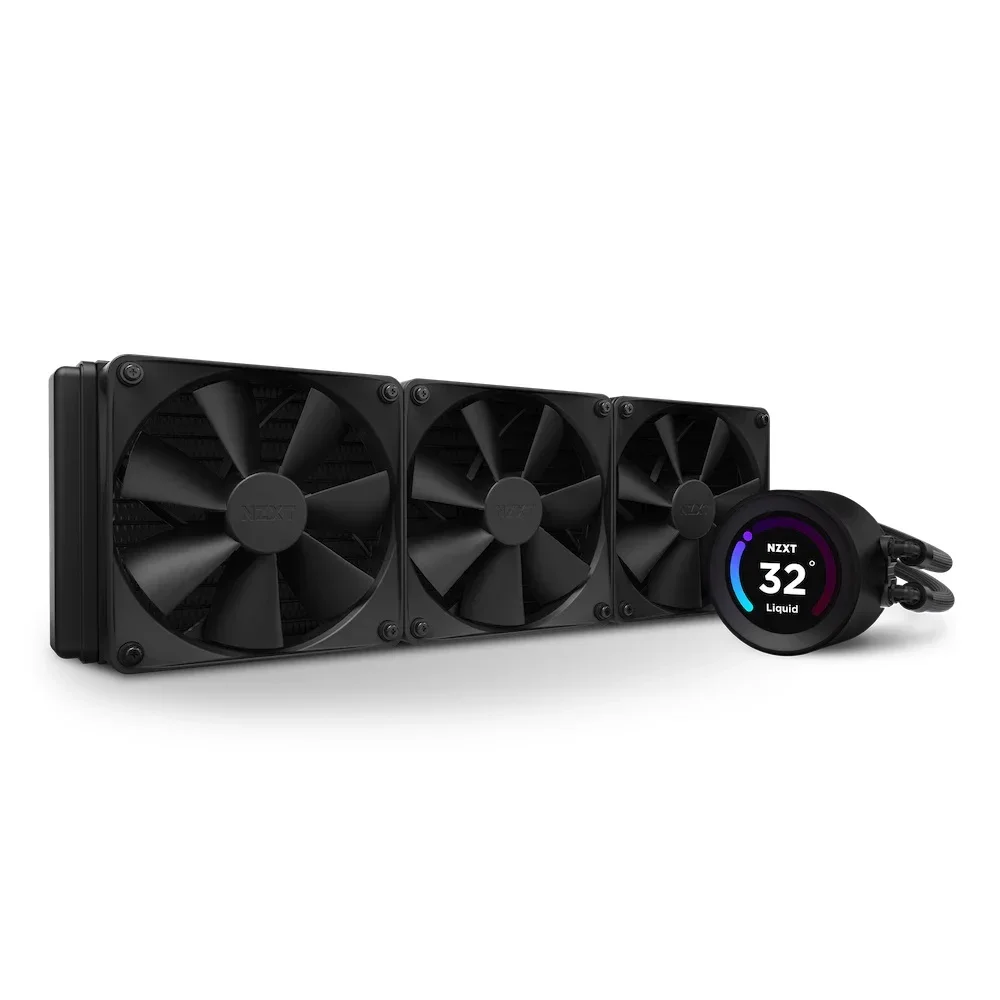 New Stock NZXT Kraken Elite 360 BLACK LCP Blade Fan AIO CPU Cooler ARGB Liquid  CPU Fan Gaming Computer Cooling