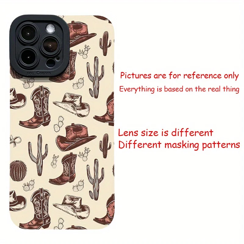 Casing Ponsel Western Denim Element untuk iPhone 17 16 15 14 13Pro Max