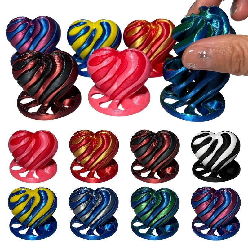 

3D спиральный конус, подарки, игрушки с 3D принтом, вращающаяся пирамида, трехмерная фигурка пирамиды, настольные аксессуары, автомобильное украшение