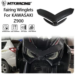 MTKRACING Deflector For KAWASAKI Z900 2018-2020 Front Fairing Aerodynamic Winglets Front Beak Nose Cone Extension Cover Extender