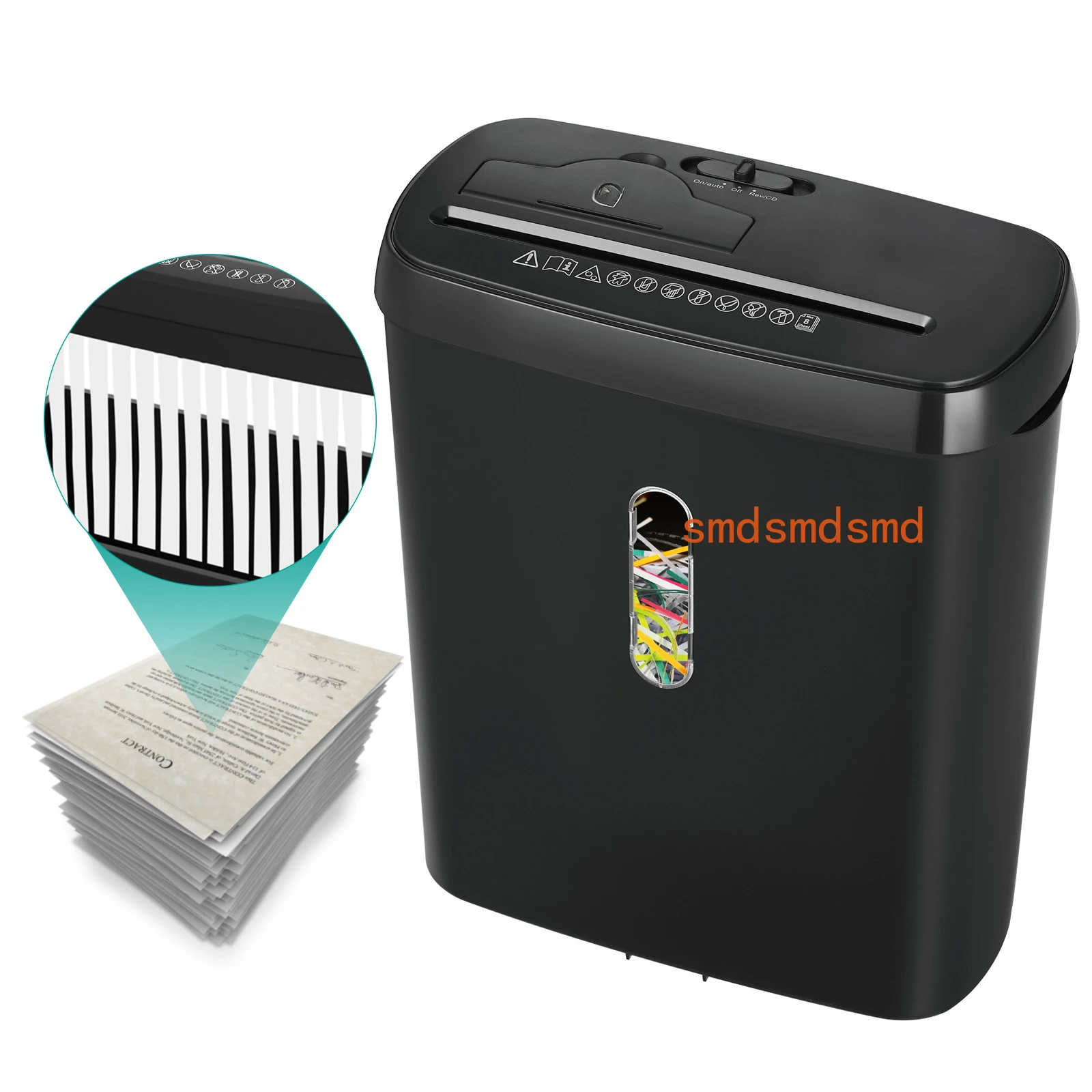 Large capacity electric small strip 2 grade household cross-border 8 sheets of shredded paper
