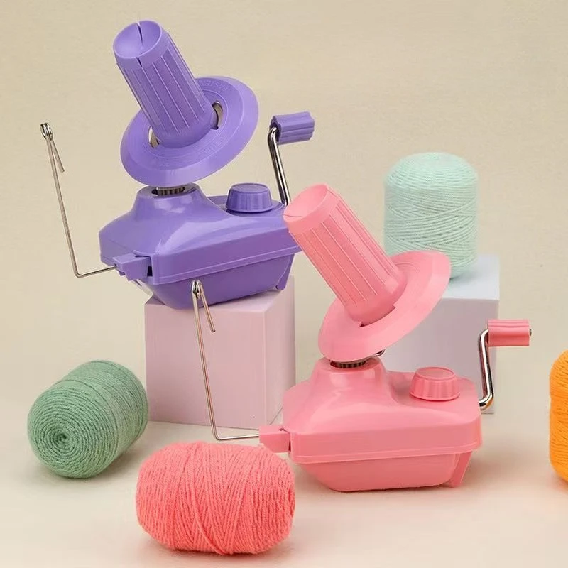

Ручная быстрая моталка для пряжи, быстрая машина для намотки нитей, бытовой инструмент для намотки пряжи, инструмент для вязания с большим барабаном для самостоятельного использования
