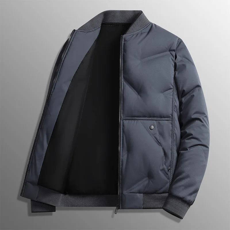 

Baseball Collar Cotton for Men's Short Winter Thickened Warm Warm Jacket for Warmth Casual Youth Trendy