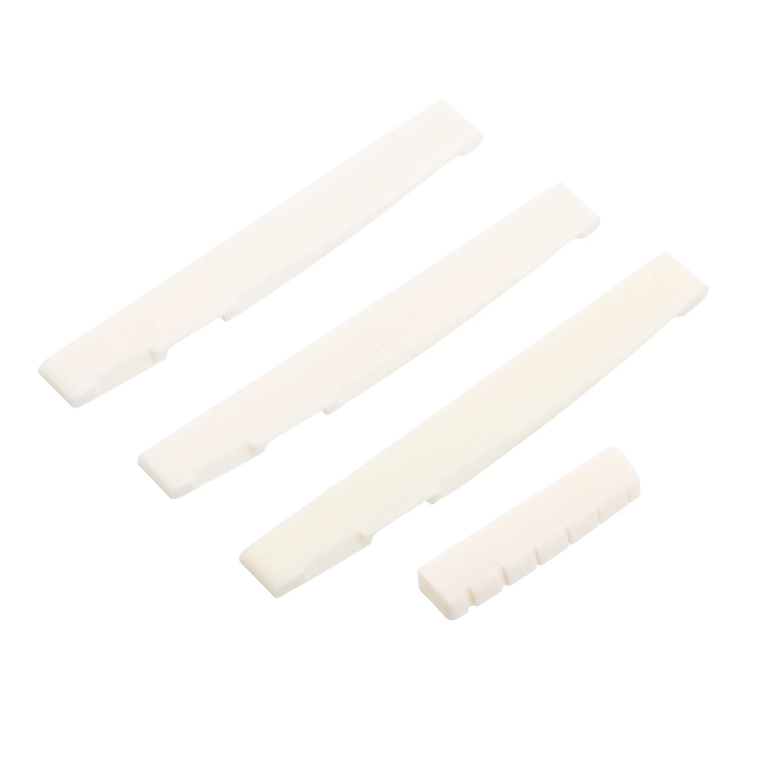 

1 set Accessories Beef Bone Saddle Replacement Bridge Nut for Acoustic Folk Guitar Enhanced Resonance Clear Tones