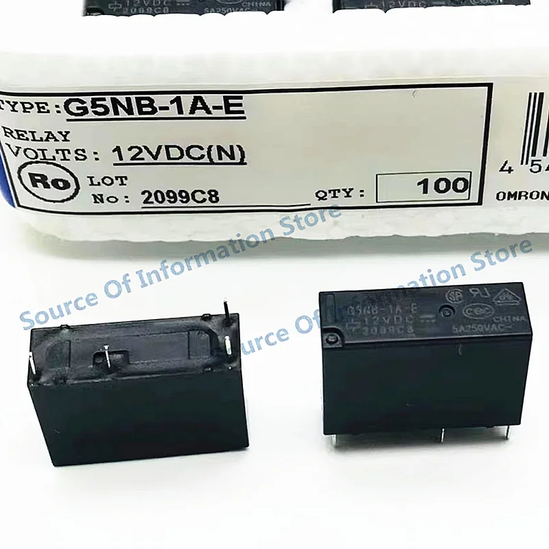 1Pcs Original G5NB-1A-E-24V G5NB-1A-E-12V G5NB-1A-E-5V G5NB-1A-E G5NB 1A E 5VDC 12VDC 24VDC 5A250VAC 4Pin Power Relay