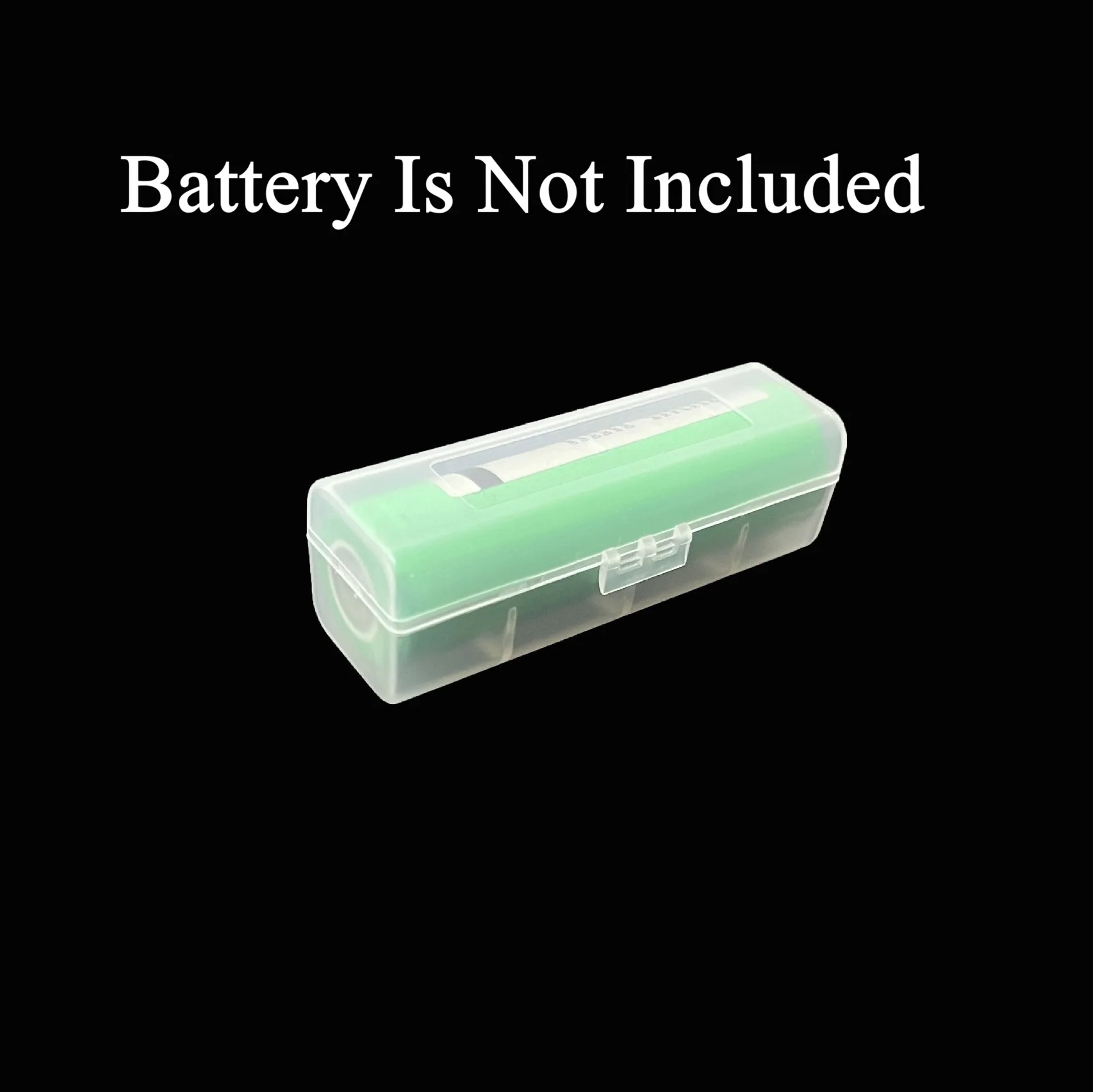 Transparent Plastic 18650 Battery Storage Case Battery Protective Box Portable Battery Organizer For Single 18650 Battery